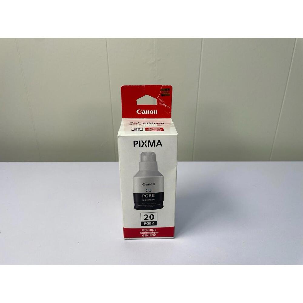 Canon GI-20 PGBK Genuine Black Ink Bottle 170ml PIXMA G5020 G6020 OEM New